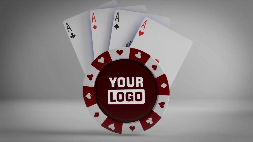 Poker Chip Unveil template casino chip logo preview