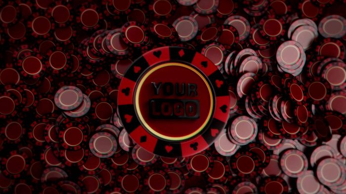 Poker Chips Unveil template stacked chips logo preview