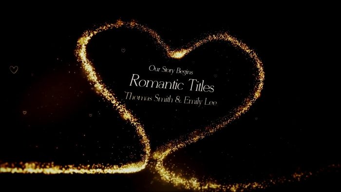 Romantic Titles – Elegant MOGRT Template for Premiere Pro