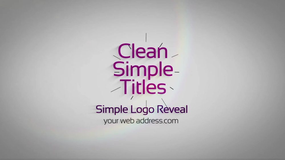 Simple And Clean Titles – Minimal MOGRT Template