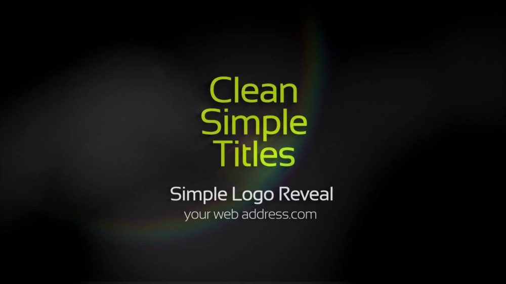 Simple And Clean Titles – Minimal MOGRT Template