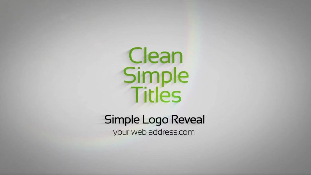 Simple And Clean Titles – Minimal MOGRT Template