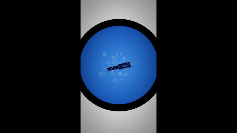 Sleek Circle Reveal template circular logo animation preview
