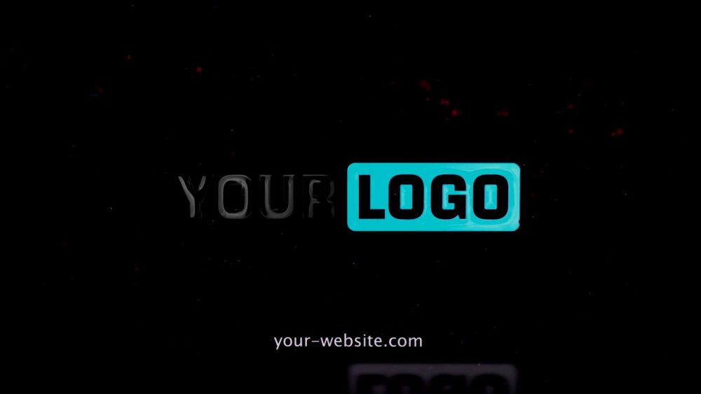 Elegant logo reveal with particles effect
