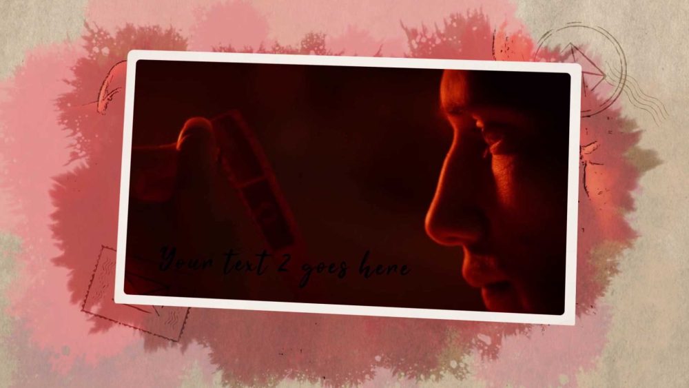 Creative ink-inspired video slideshow template