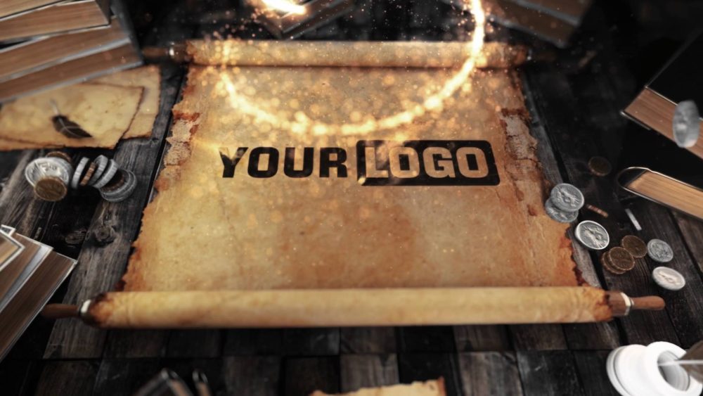 Ancient Parchment Unveil – Scroll-Inspired Logo Reveal for Premiere Pro