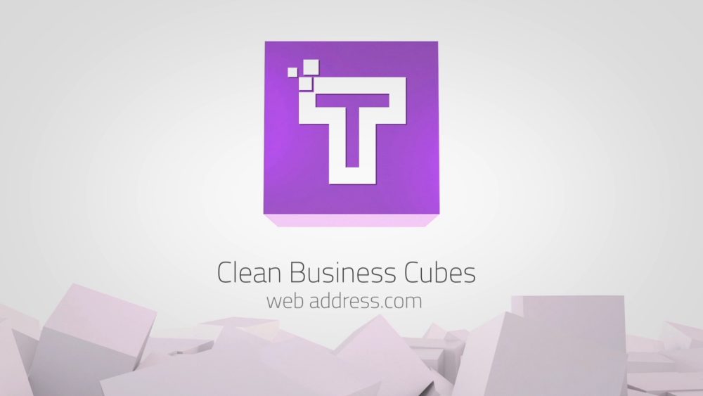 Clean Business Cubes Logo Reveals - Image 3