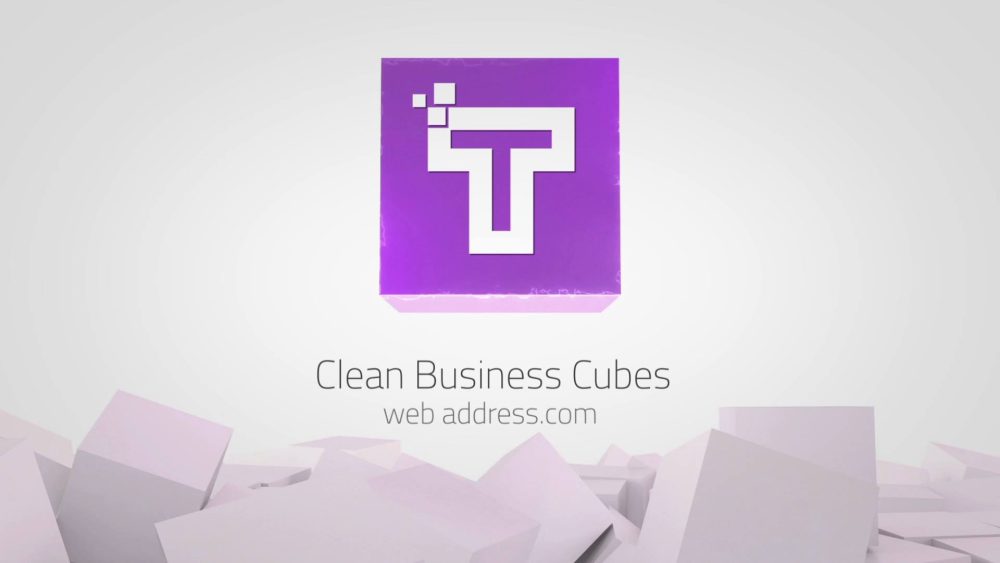 Clean Business Cubes Logo Reveals - Image 5