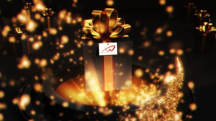 Golden Gift Unveil – Luxurious MOGRT Logo Reveal for Premiere Pro