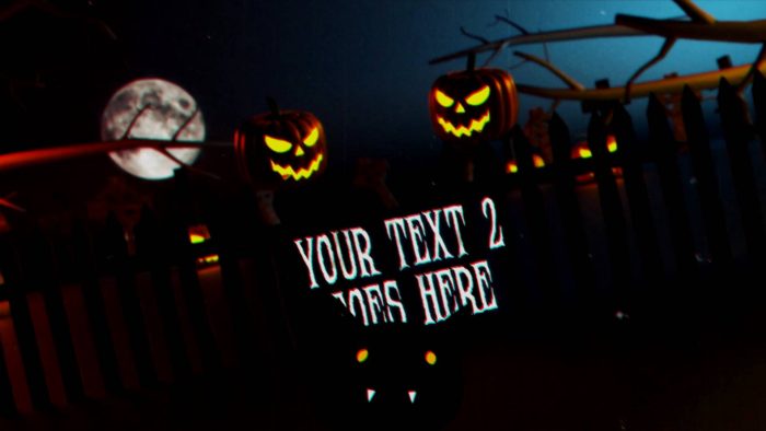 Halloween Party Unveil spooky reveal After Effects