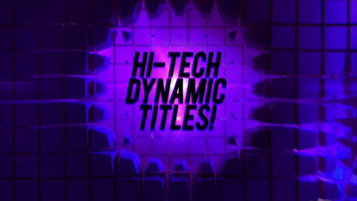 Hi-Tech Futuristic Titles