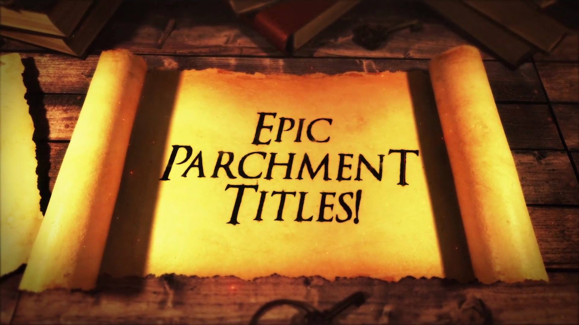 Introduction Scroll Legendary Epic Scroll Titles – for Fantasy & Historical Intro