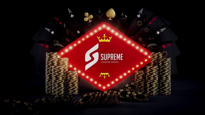 Online Gambling Poker Logo Reveals – Casino-Themed AE Template with Card & Chip Animations