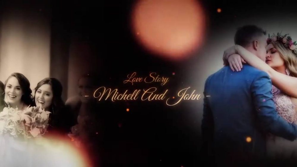 Romantic Love Story Wedding – Elegant Wedding Slideshow for Premiere Pro