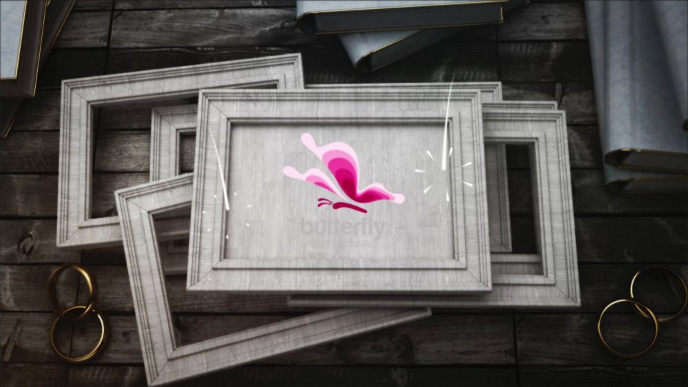 Wedding Frames Logo Reveal – Elegant Premiere Pro Template for Romantic Intros