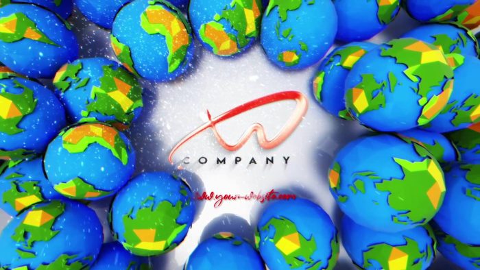 Poly Planet Earth Travel Unveil – Global Logo Animation for Premiere Pro