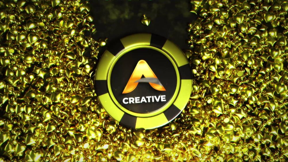 Casino Golden Chip Unveil – Luxurious MOGRT Logo Animation for Premiere Pro