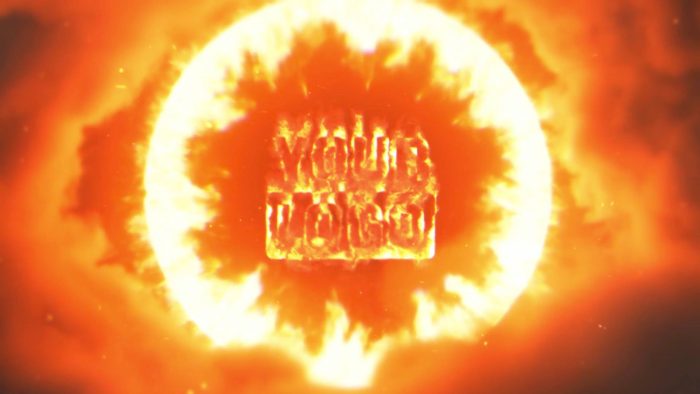 Fire Portal In Clouds