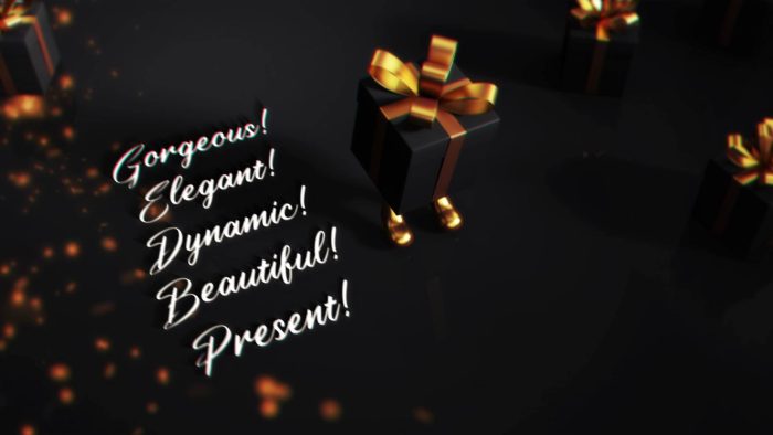 Golden Elegant Present - After Effects
