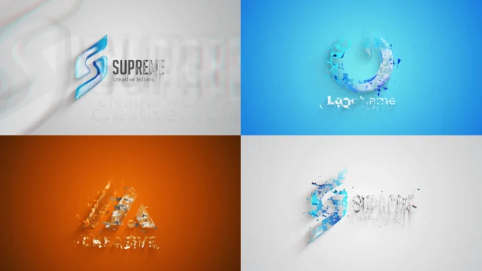 Pixelated Logo Reveal digital animation After Effects