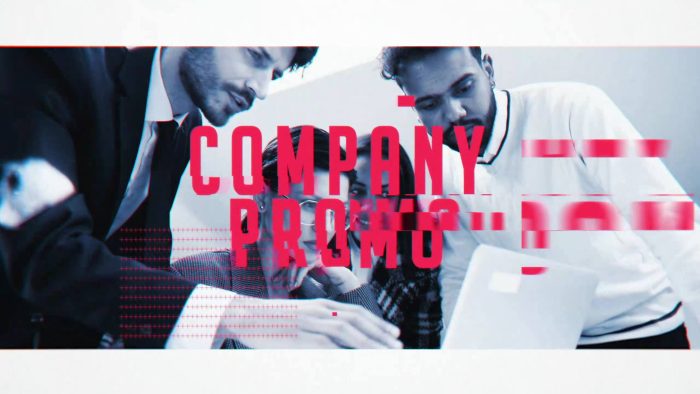 Modern Glitch Promo Intro – AE Template