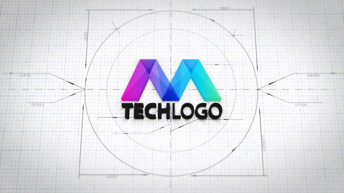 Blueprint Architect Logo Reveal
